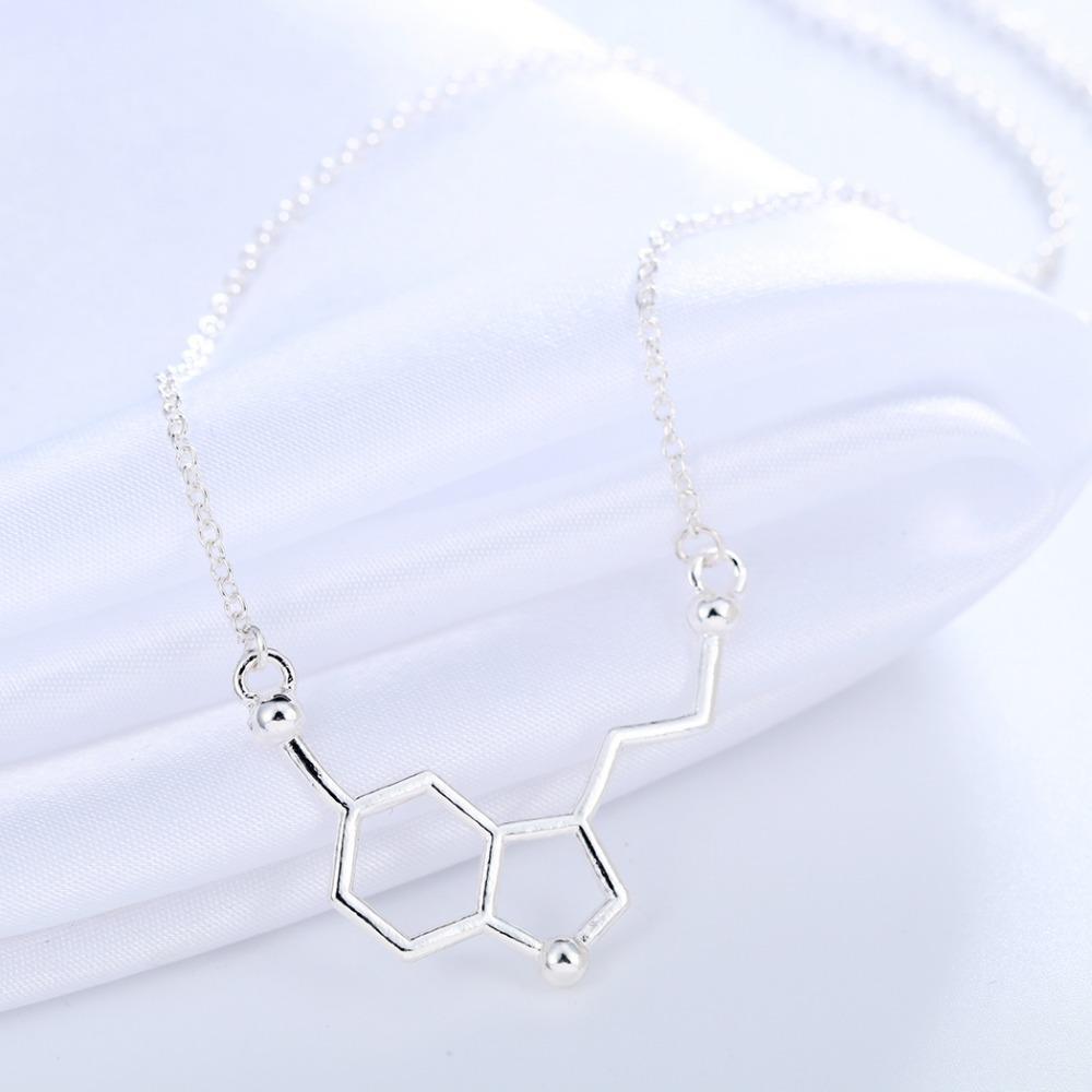 Collier de molécules de sérotonine "L’Hormone du bonheur” - Science Factory