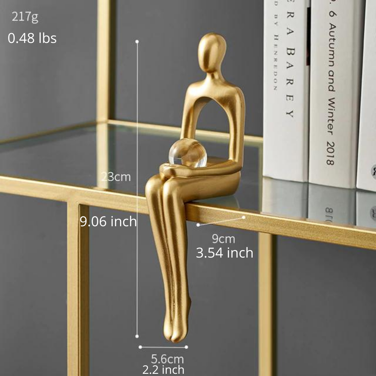 SculptaLuxe™ – Figurines Décoratives Abstraites pour Étagère