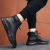 MidnightWalk™ | Bottes en cuir noir luxueuses et chaudes