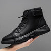 MidnightWalk™ | Bottes en cuir noir luxueuses et chaudes