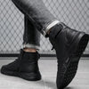 MidnightWalk™ | Bottes en cuir noir luxueuses et chaudes