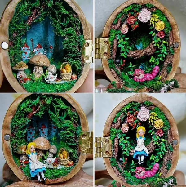 HeartShell™ – Maison de poupée artisanale en coquilles de noix | -50%