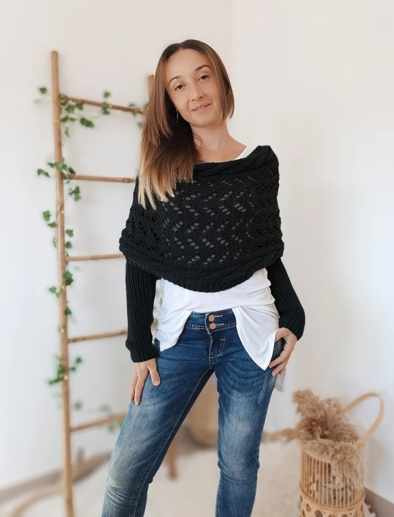 Lilou™ Écharpe Tricotée à Motif Câble