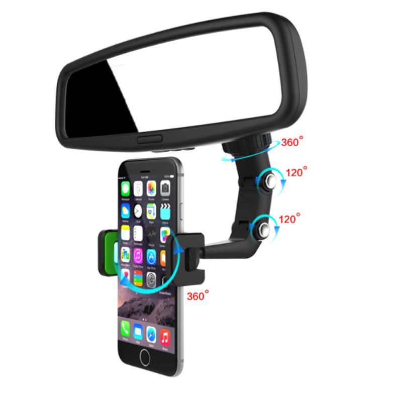 Support Téléphone Multifonctionnel MirrorGrip™ pour Rétroviseur