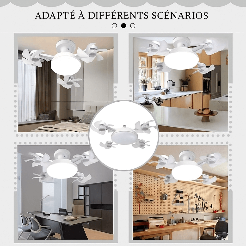 DroneBreeze™ Ventilateur Lumineux en Forme de Drone