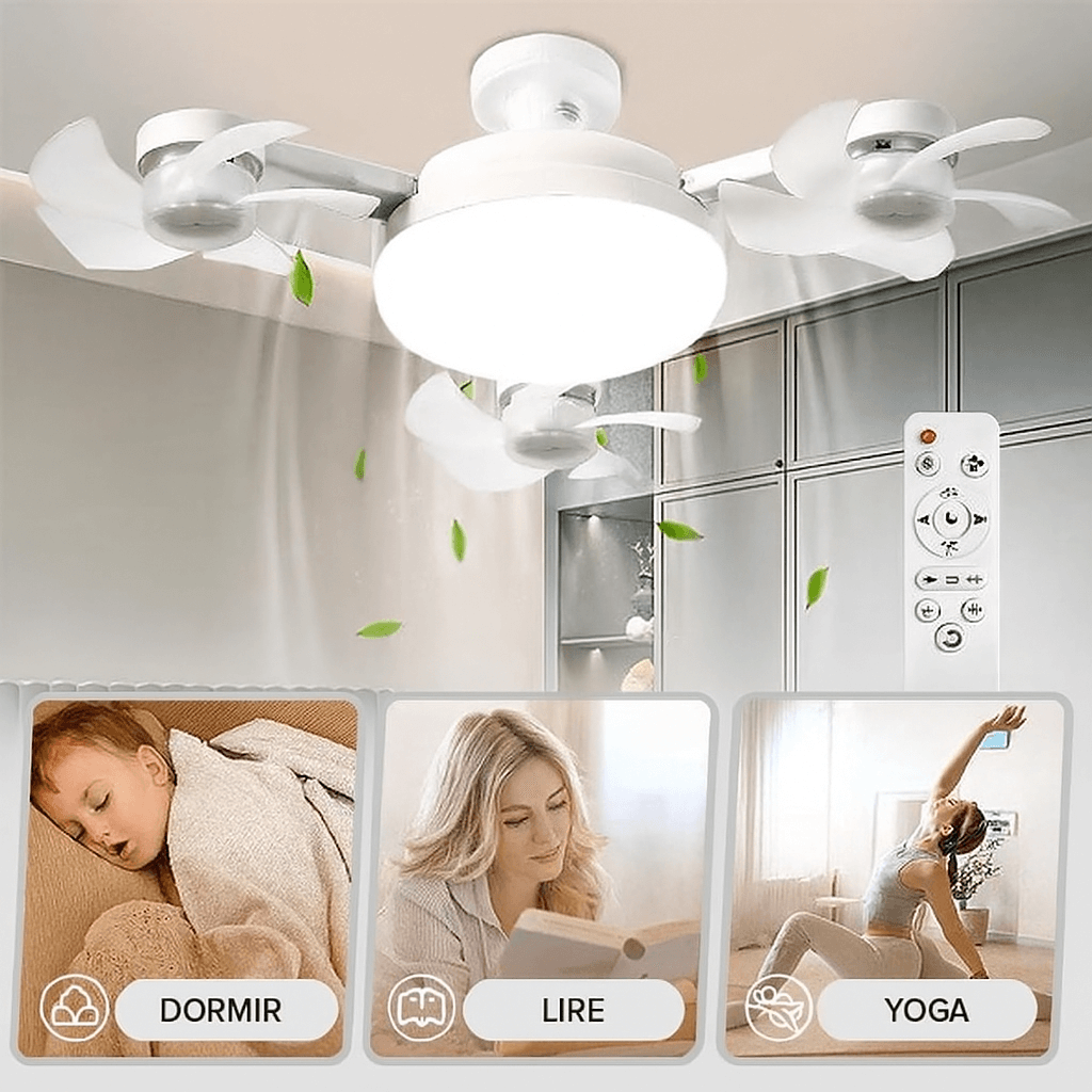 DroneBreeze™ Ventilateur Lumineux en Forme de Drone