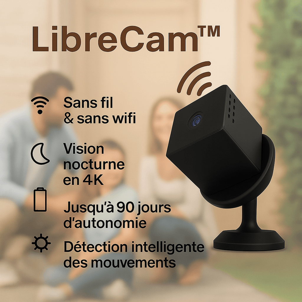 LibreCam™ | Sécurité Totale – Même Sans Internet Ni Électricité