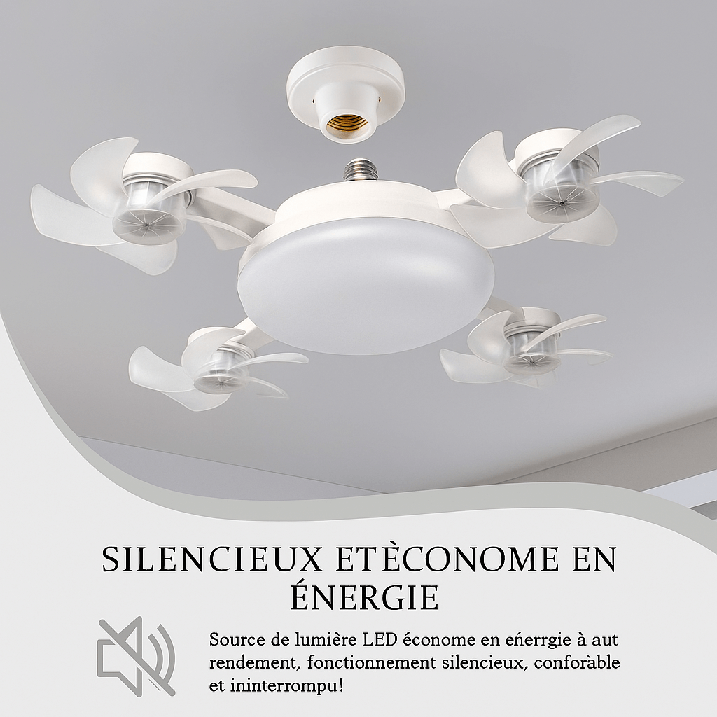 DroneBreeze™ Ventilateur Lumineux en Forme de Drone