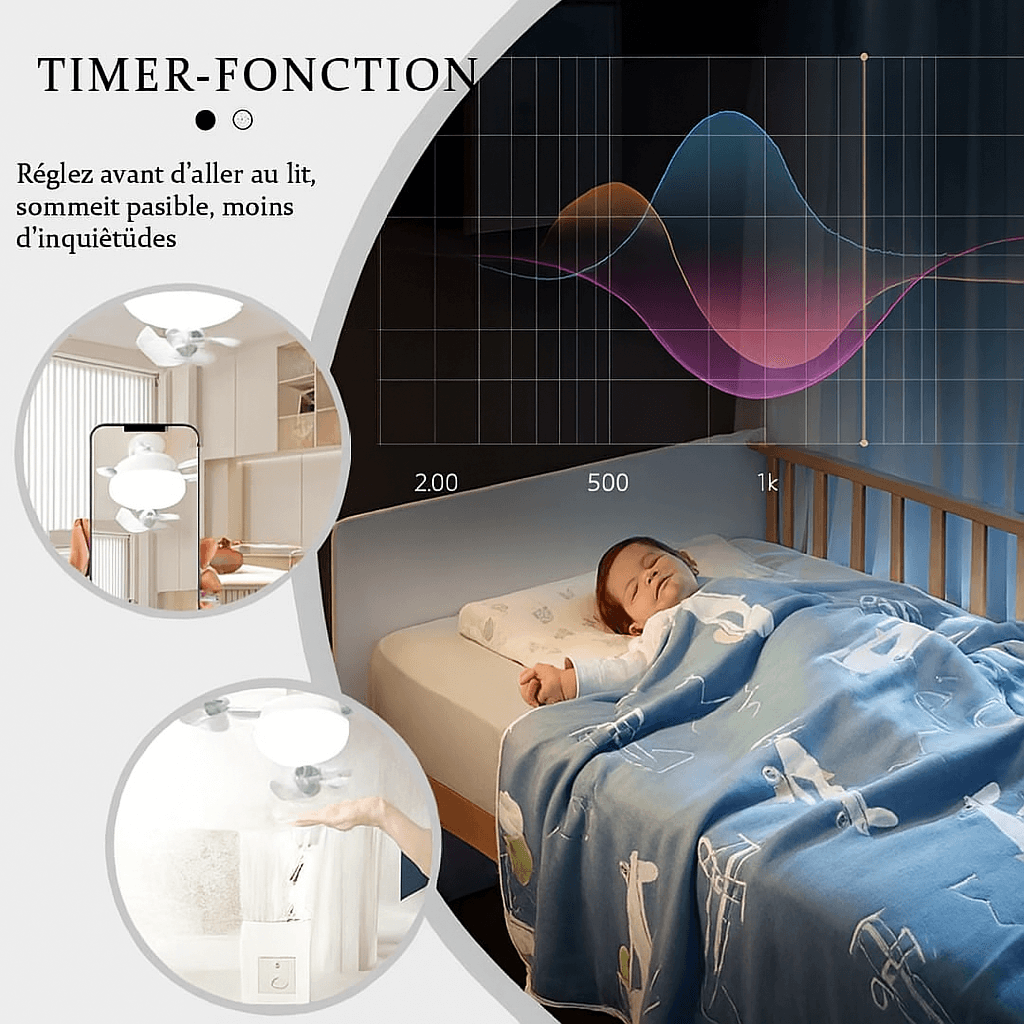 DroneBreeze™ Ventilateur Lumineux en Forme de Drone