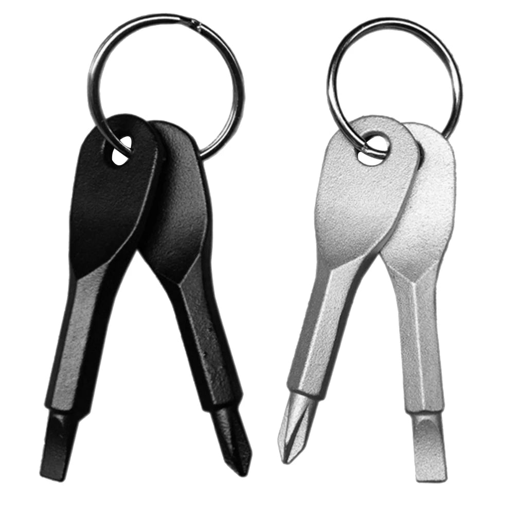 FixKey™ Pro Tournevis Porte-Clés Compact – Outil EDC Multifonction