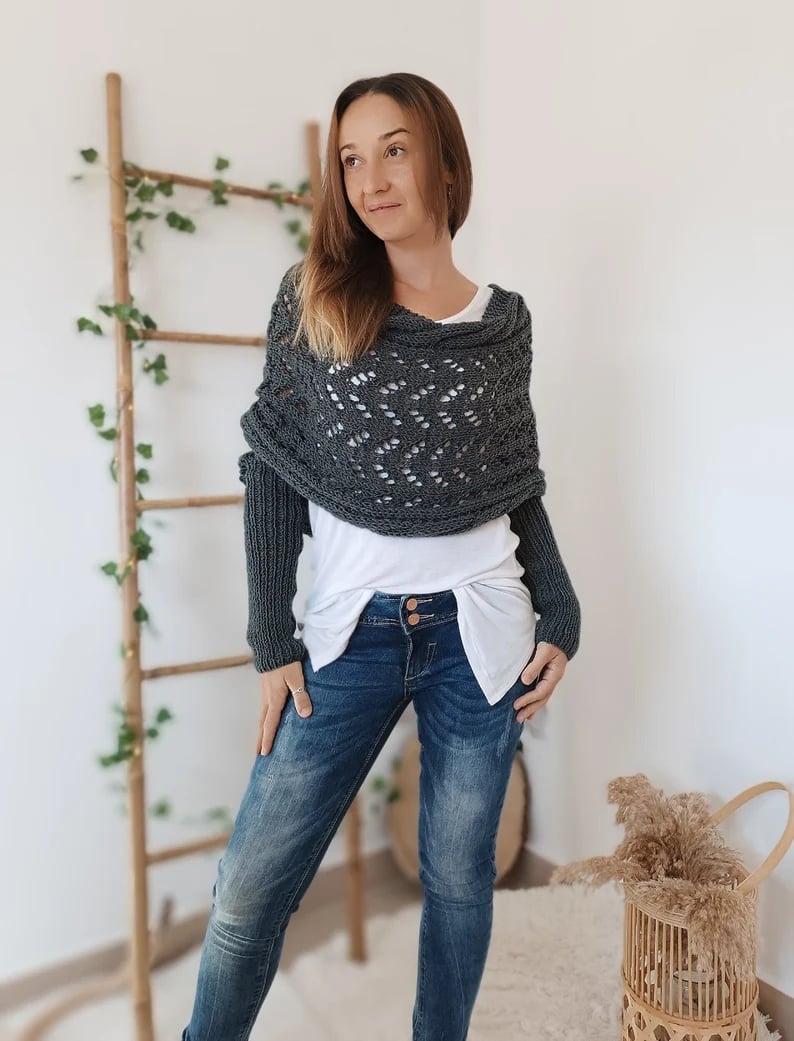 Lilou™ Écharpe Tricotée à Motif Câble