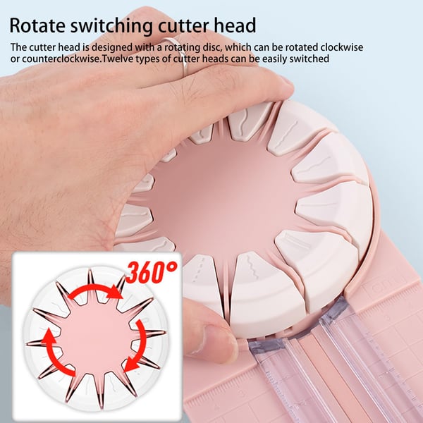EZCut™ | Cutter Circulaire Rotatif Premium 12-en-1 à 360° pour Papier (Dernier Jour de Réduction)