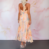Nathalie™ | Élégante Robe Cintrée à Imprimé Aquarelle