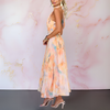 Nathalie™ | Élégante Robe Cintrée à Imprimé Aquarelle