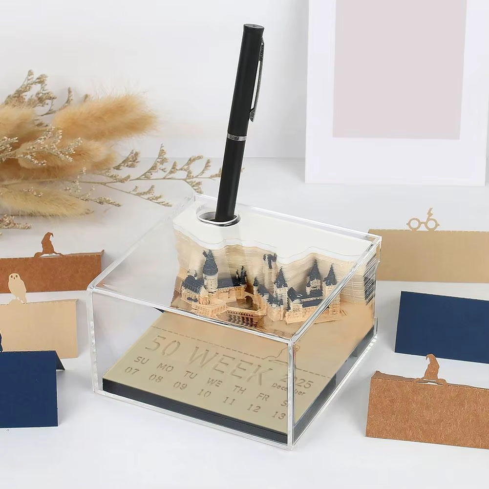 CastlePad™ Bloc Mémo Calendrier 3D | Dernier Jour - 50% de Réduction 🔥