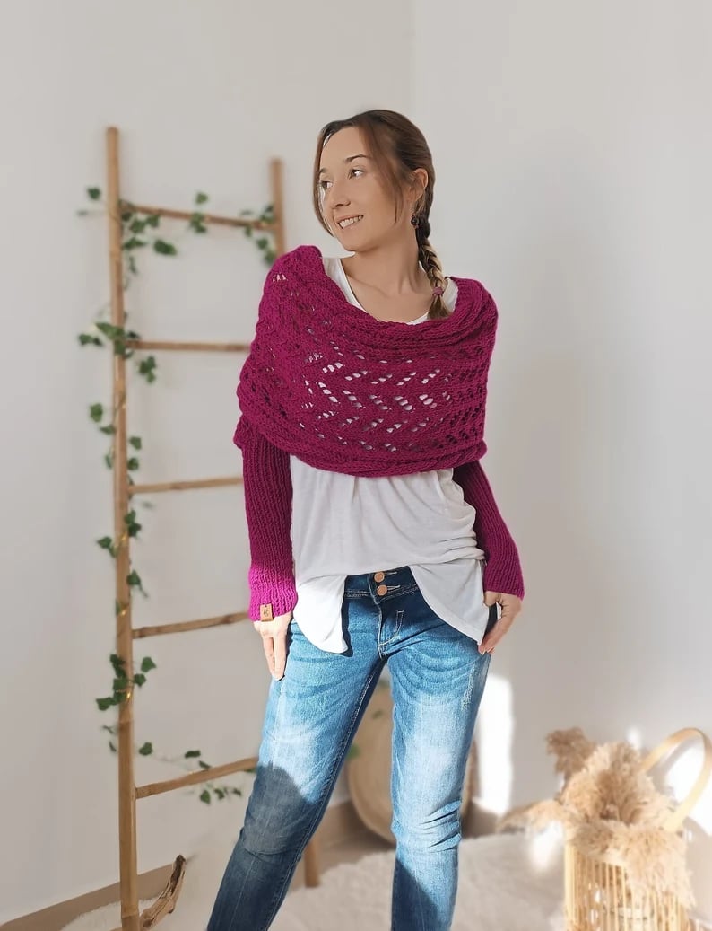 Lilou™ Écharpe Tricotée à Motif Câble