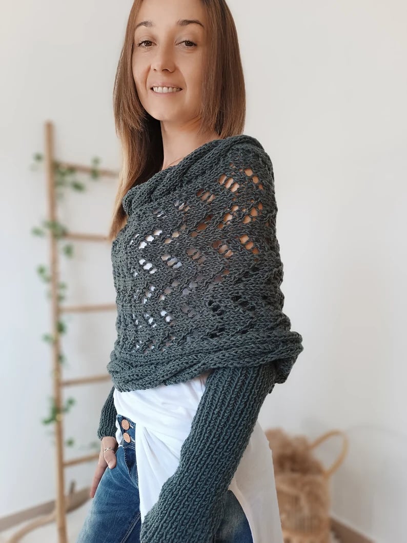 Lilou™ Écharpe Tricotée à Motif Câble