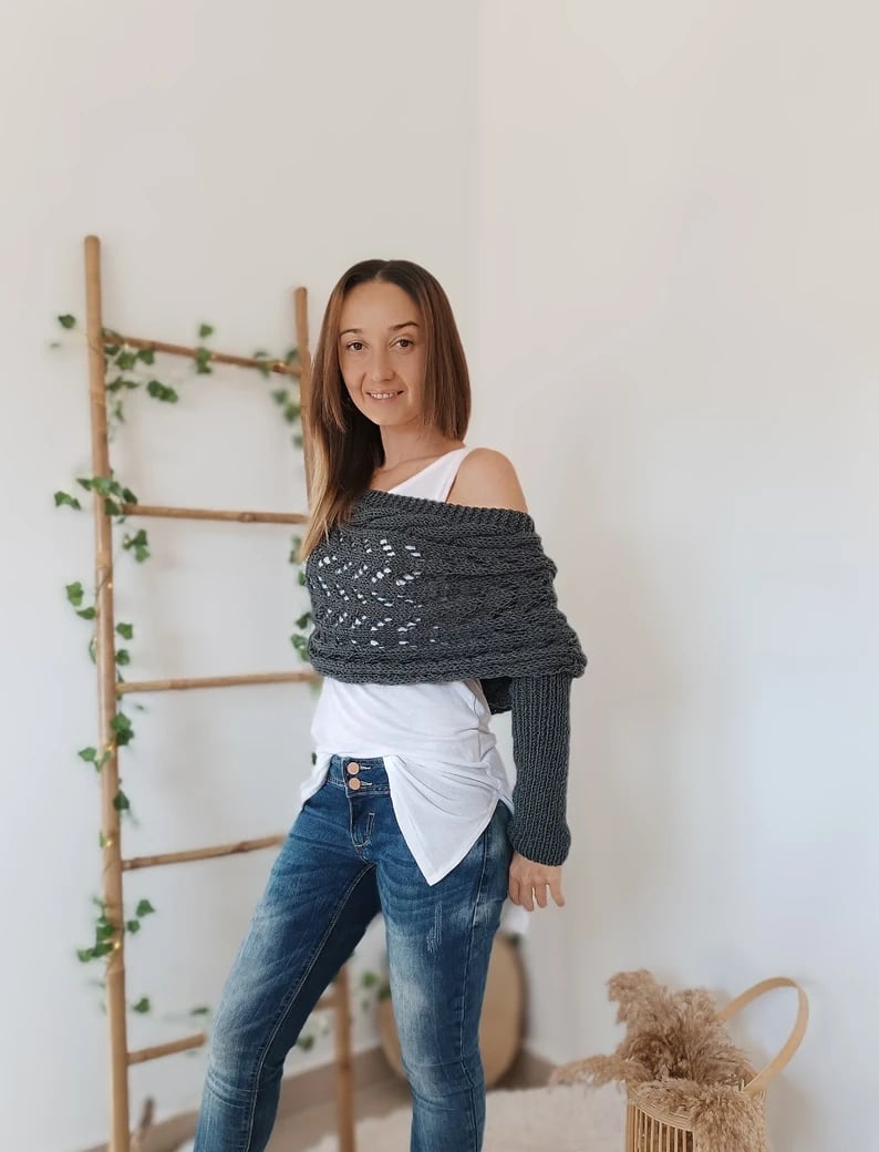 Lilou™ Écharpe Tricotée à Motif Câble