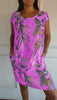 FloraFijn™ – Robe Femme en Coton et Lin à Col Rond Imprimée