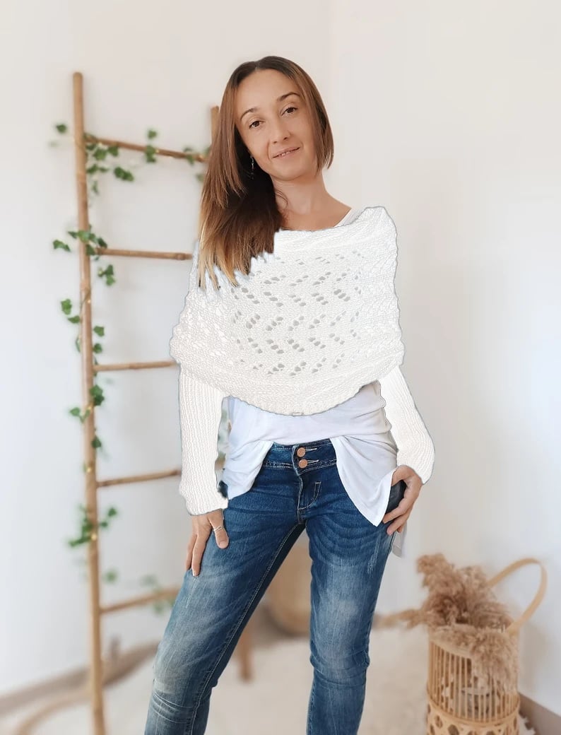 Lilou™ Écharpe Tricotée à Motif Câble