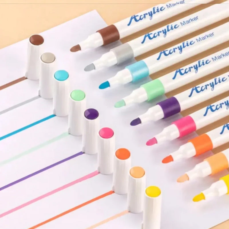 AcryliGlow™ | Set de Marqueurs Peinture Acrylique (24 Couleurs)