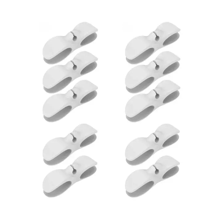 CableGrip™ Organisateurs de Câbles Autocollants – Pour une Maison Bien Rangée (Lot de 10)