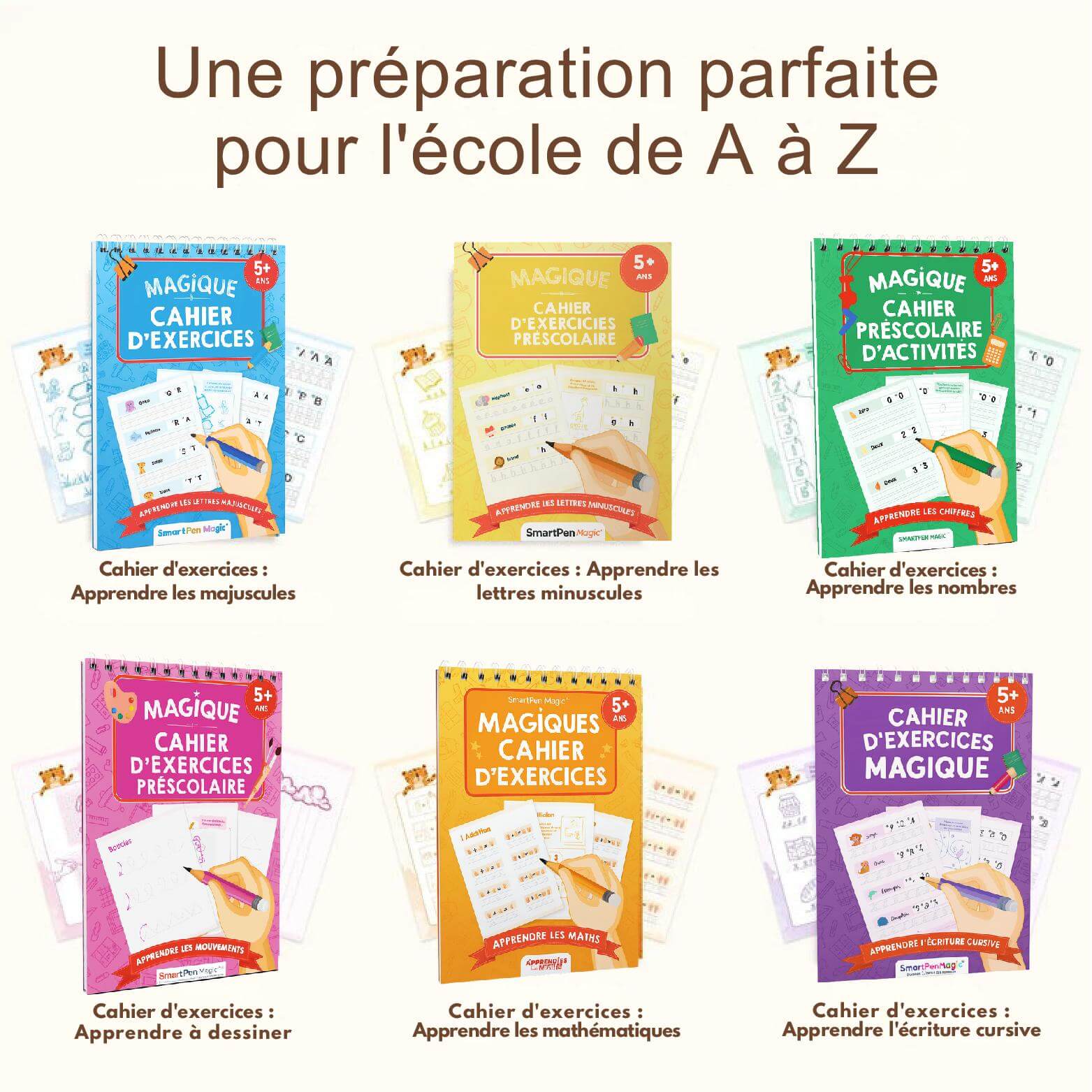 SmartPen Magic™ Cahiers d'Exercices Magiques