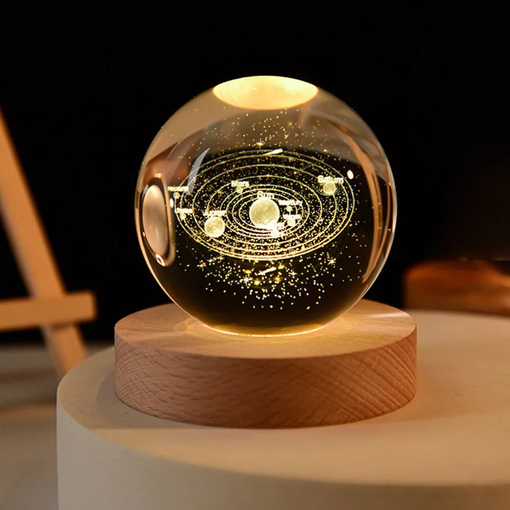 MoonAura™ Lampe Boule Cristal LED USB Magique