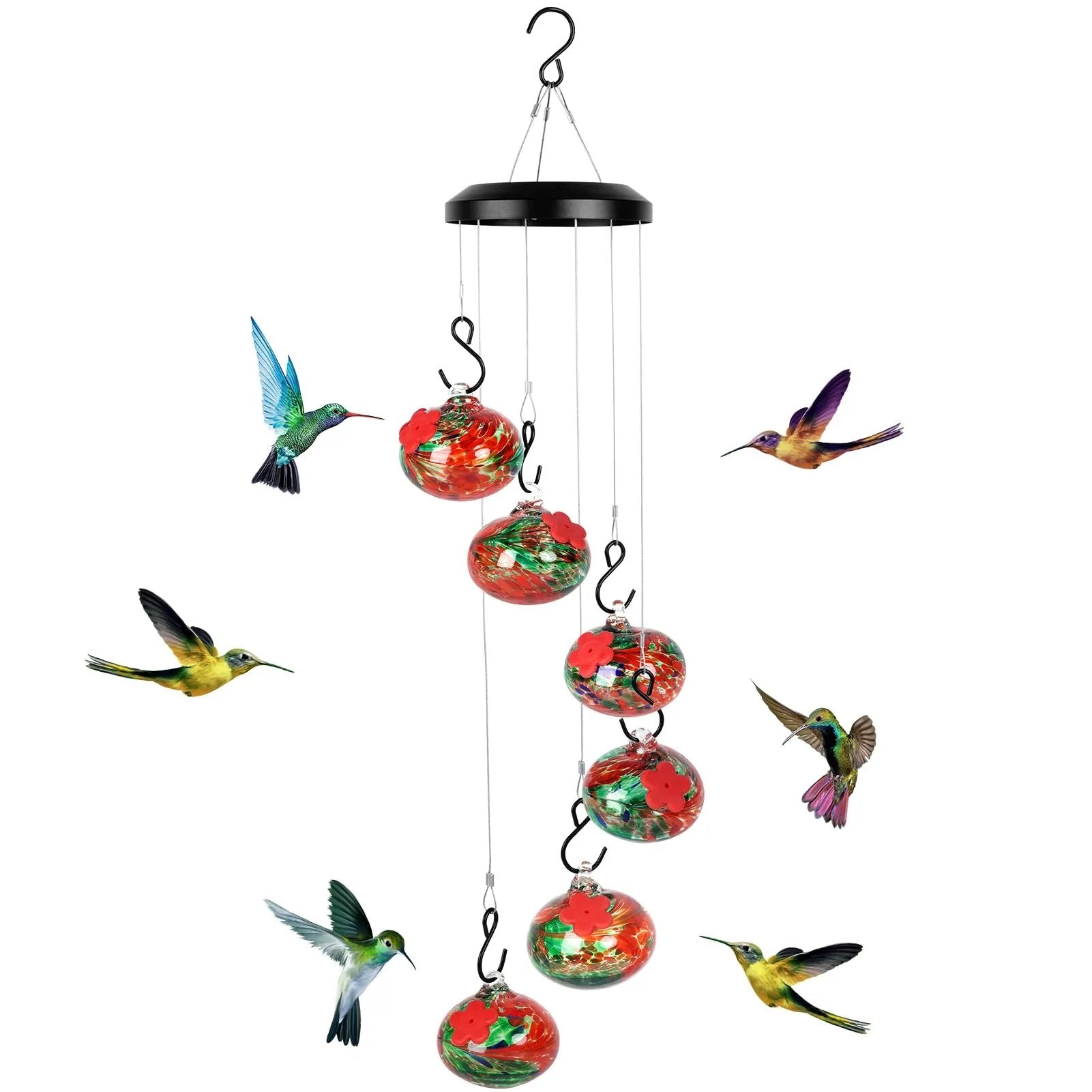 HummiCharm™ – Carillon Envoûtant & Mangeoire à Colibris pour Décoration de Jardin