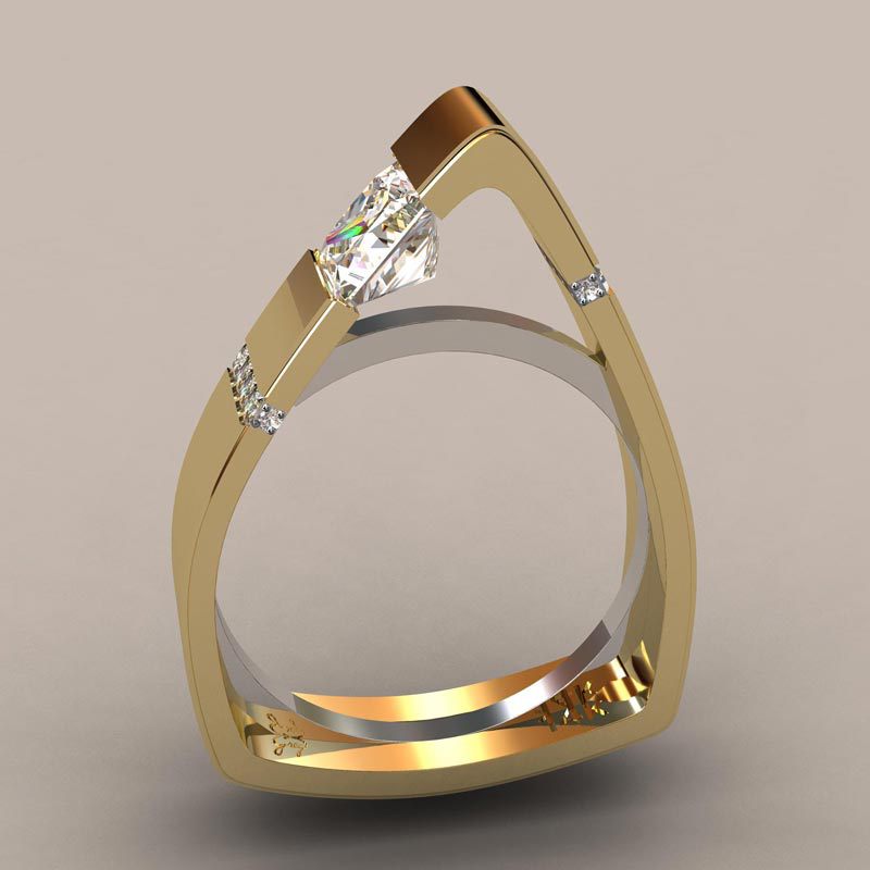 CrimsonGlow™ Bague Vintage avec Pierres Rouges – Bague pour Femme en Zircon Cristal