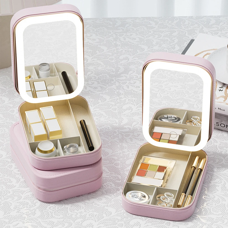 RefletPro™ Miroir de Maquillage LED Tricolore Réglable (🎁 Loupe 5x/10x/15x en Option)