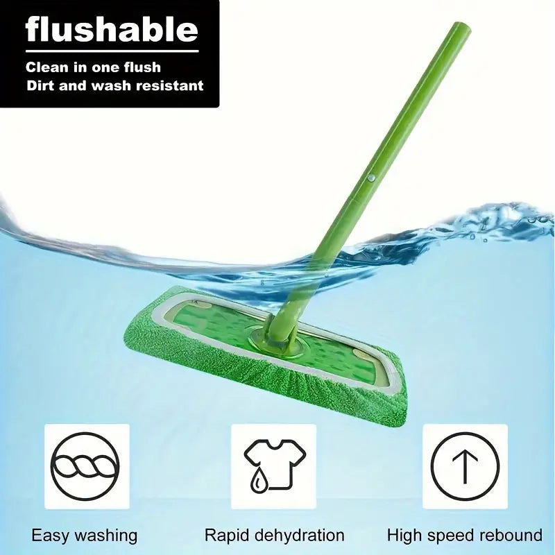 2+2 Offerts | Tampons de Vadrouille Lavables EcoMop™ – Nettoyage Durable pour Tous Types de Sols