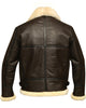 AeroShear™ Veste Aviateur Bombardier B3 en Cuir Véritable avec Doublure en Peau de Mouton