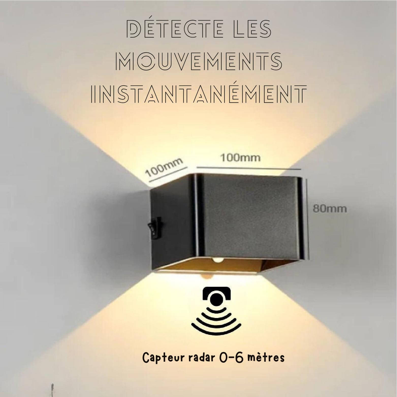 AuraBeam™ | Applique Murale LED Sans Fil