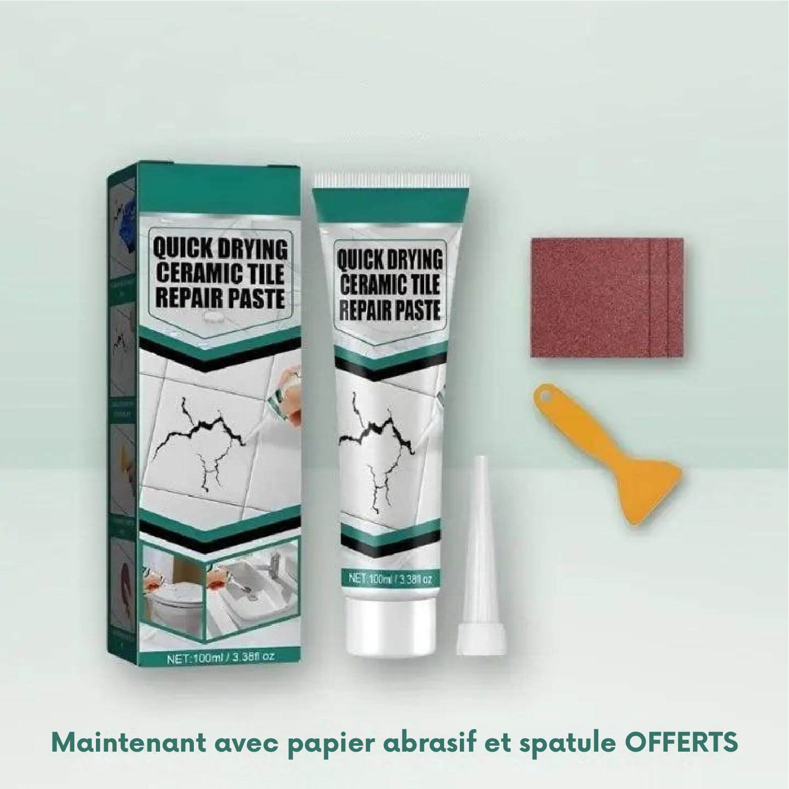 CeramiCare™ – Pâte de Réparation Céramique à Séchage Rapide