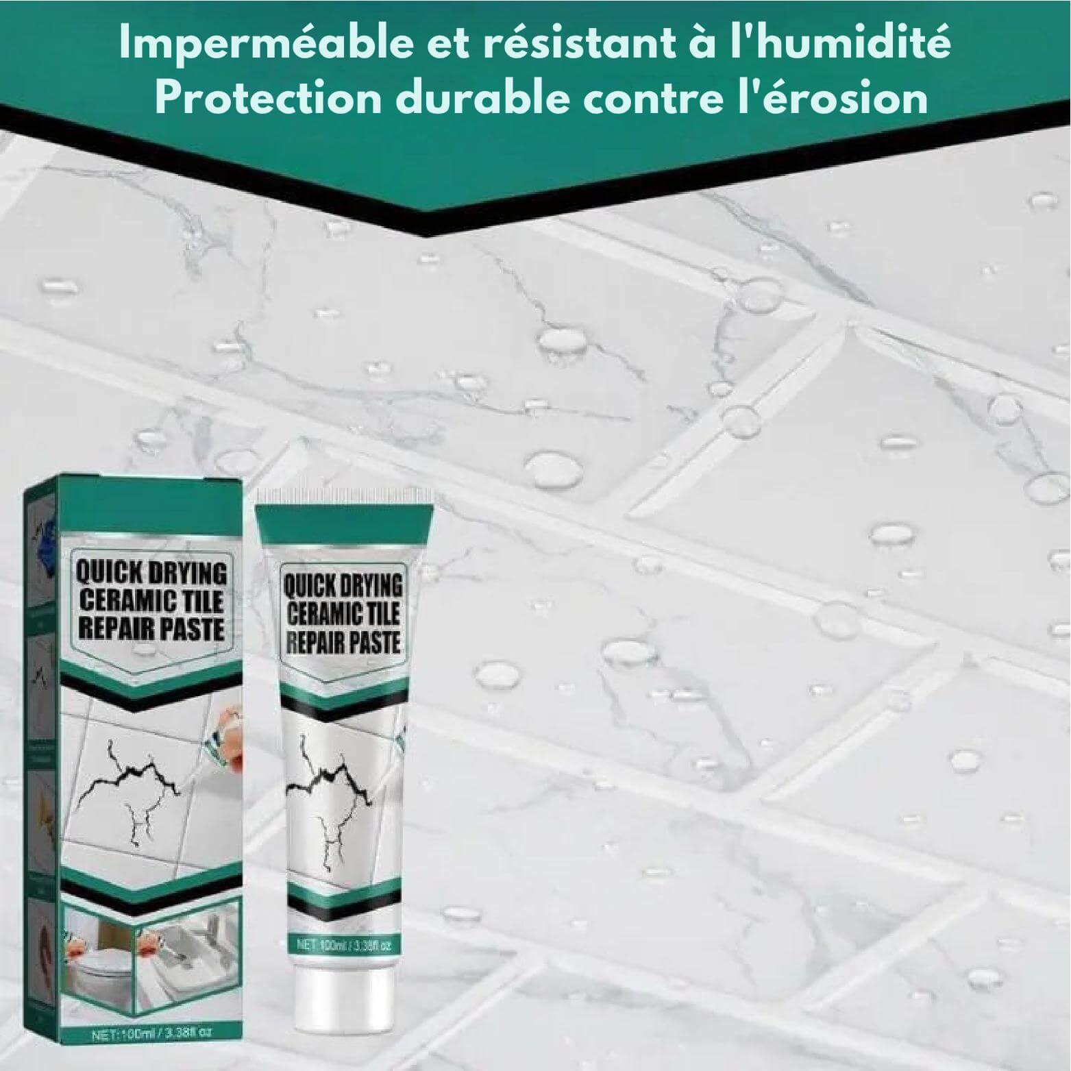 CeramiCare™ – Pâte de Réparation Céramique à Séchage Rapide