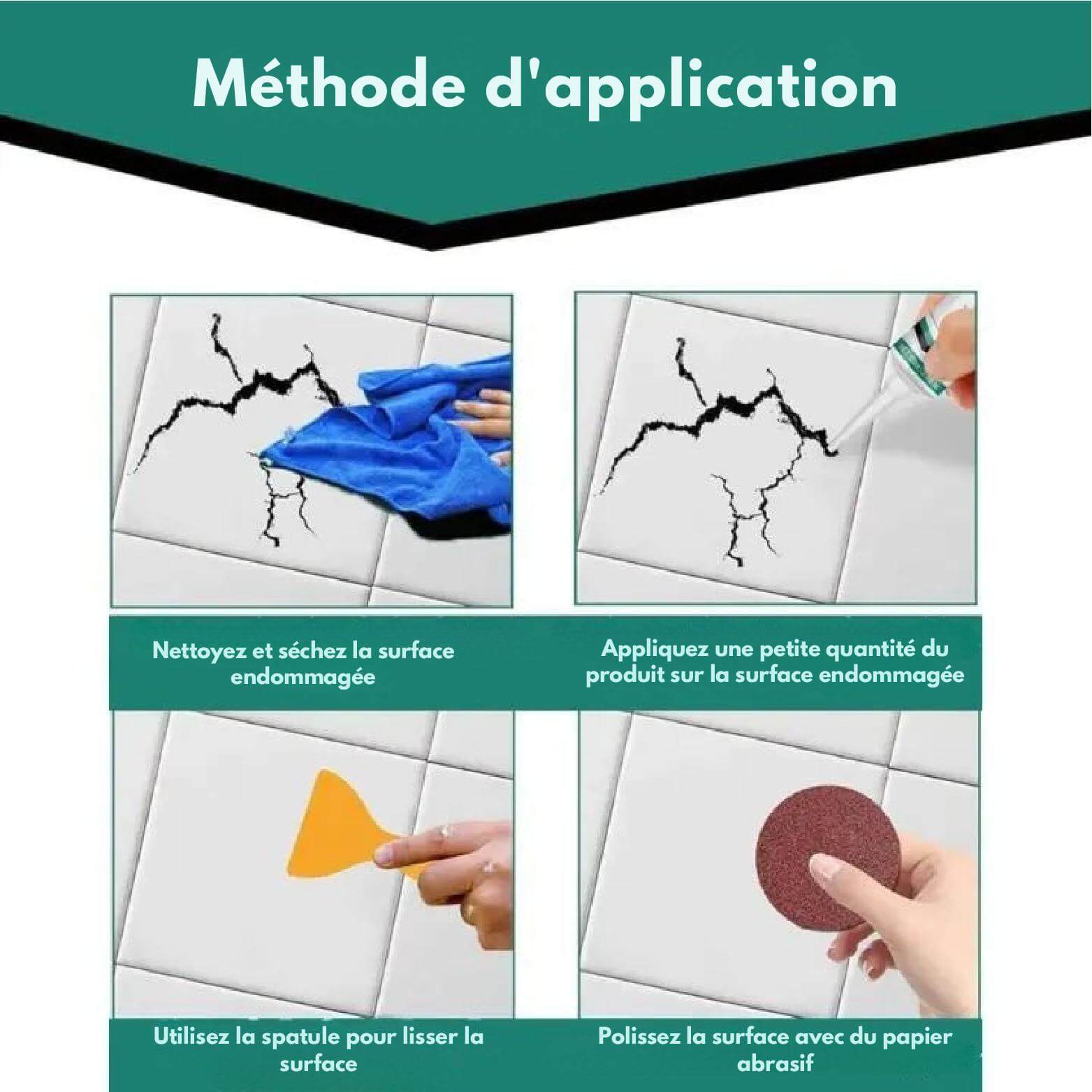 CeramiCare™ – Pâte de Réparation Céramique à Séchage Rapide