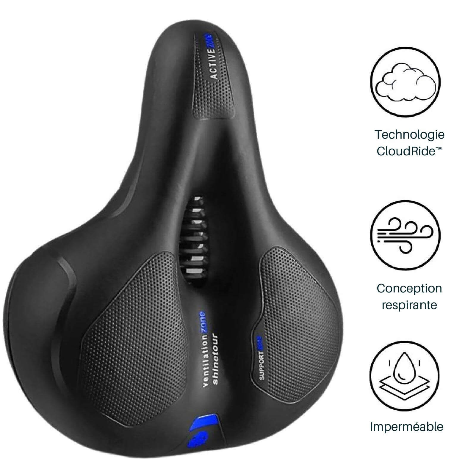 CloudRide™ Pro | La selle qui vous fait pédaler sur les nuages !