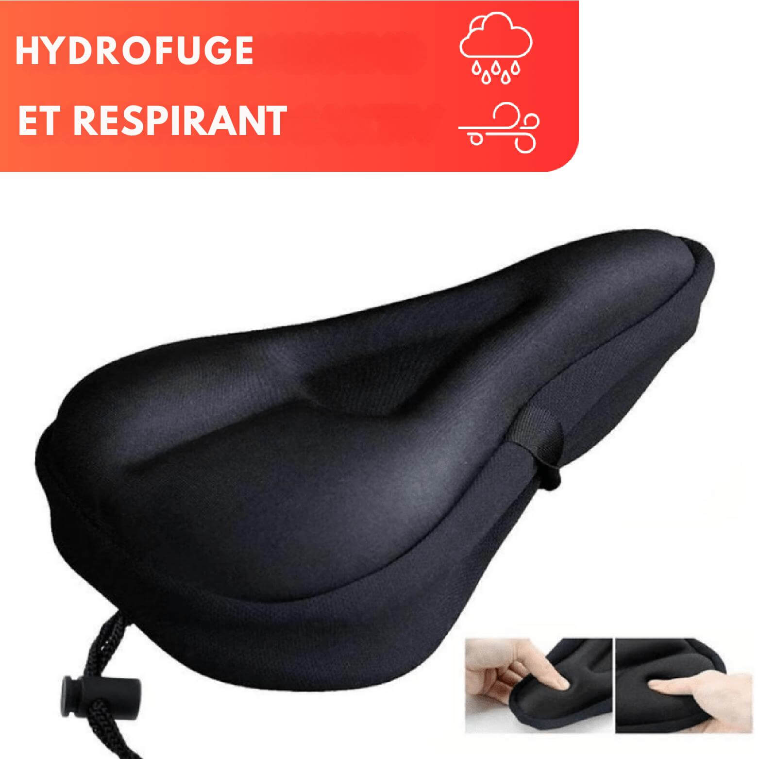 CycleCloud™ Housse de Selle Premium en Gel Siliconé 3D