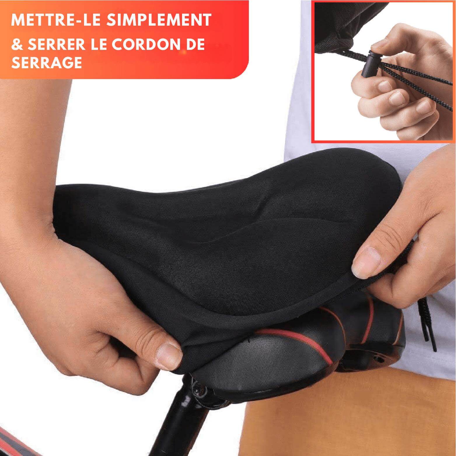 CycleCloud™ Housse de Selle Premium en Gel Siliconé 3D