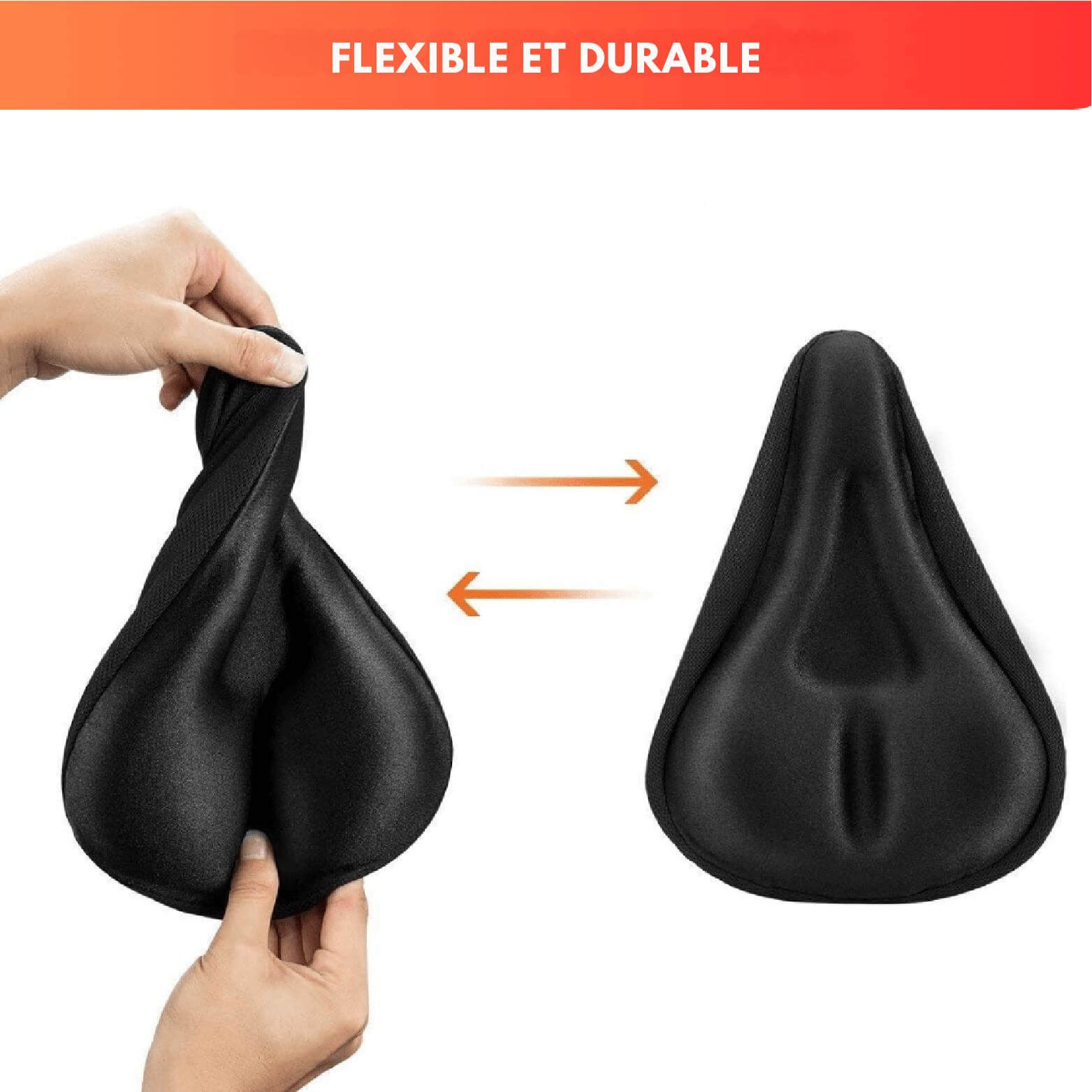 CycleCloud™ Housse de Selle Premium en Gel Siliconé 3D