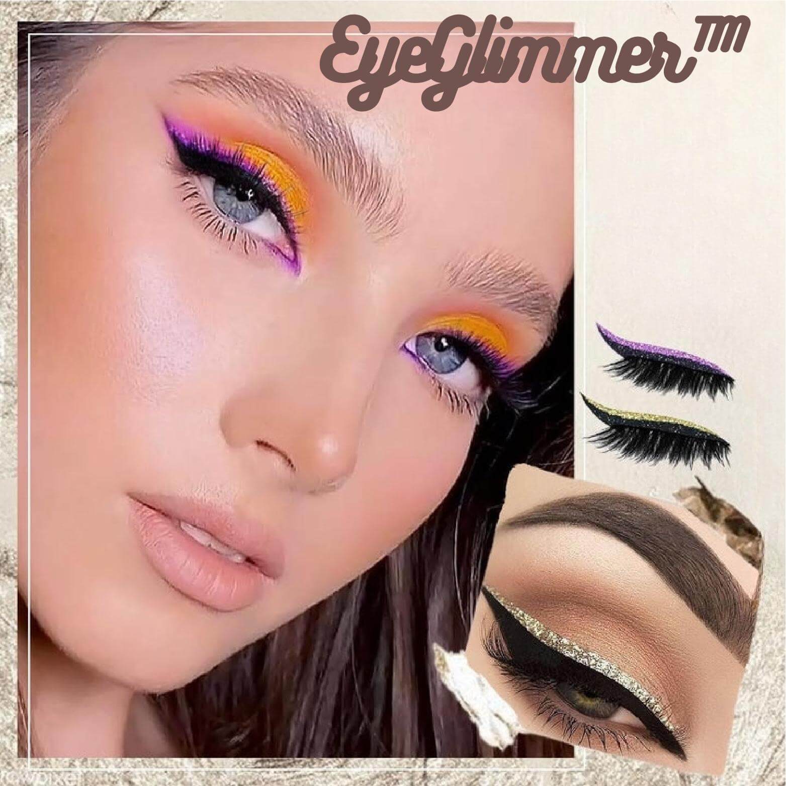 EyeGlimmer™ - Stickers Réutilisables pour Eyeliner et Faux Cils