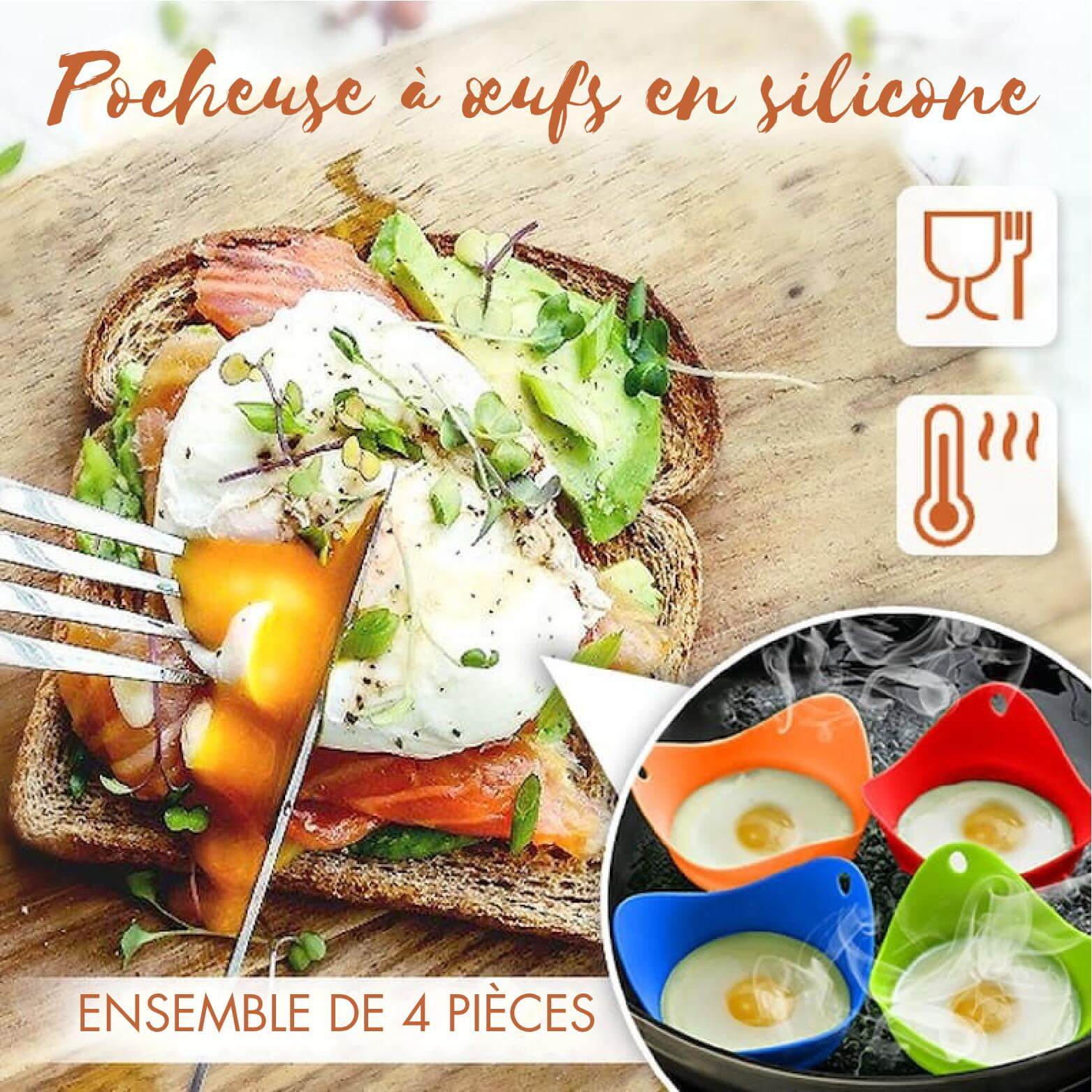 ChefPoach™ - Poches à Œufs en Silicone [2+2 GRATUITS !]
