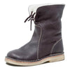 GlacierBoots™ Bottes Imperméables en Cuir de Veau avec Doublure en Laine