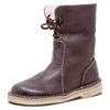 GlacierBoots™ Bottes Imperméables en Cuir de Veau avec Doublure en Laine