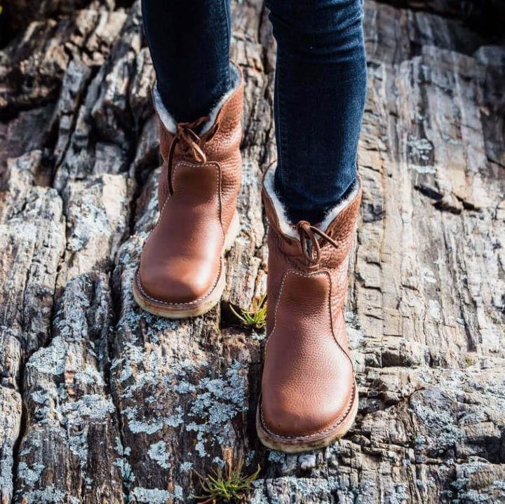 GlacierBoots™ Bottes Imperméables en Cuir de Veau avec Doublure en Laine