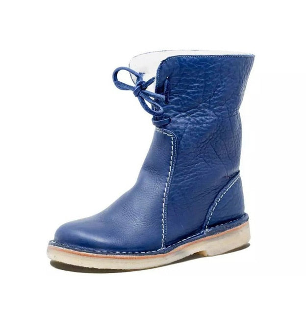 GlacierBoots™ Bottes Imperméables en Cuir de Veau avec Doublure en Laine