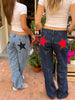 CosmoCut™ Jean Étoilé Bleu Marine – Denim Clair