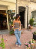 CosmoCut™ Jean Étoilé Bleu Marine – Denim Clair