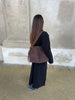 SuèdeChic™ Sac Porté Épaule Barcelona – Brun Foncé